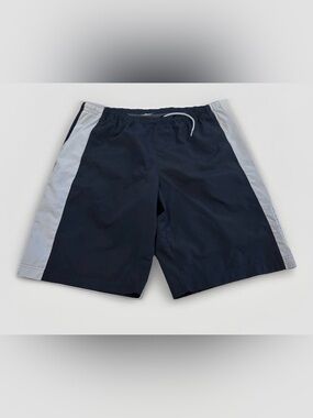Vintage Nike Swim Trunks L/XL Baggy Gray Tag Mesh Lined Pockets Swimming Shorts